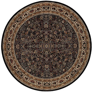 Ariana Black Oriental Rug 8' 8' Square