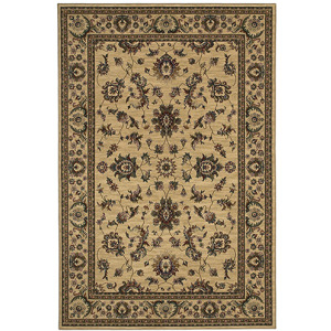 Ariana Ivory Oriental Rug 8' 8' Square