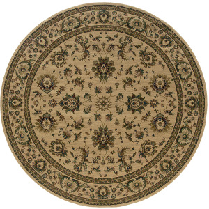 Ariana Ivory Oriental Rug 8' 8' Square