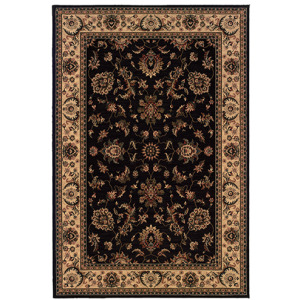 Ariana Black Oriental Rug 8' 8' Square