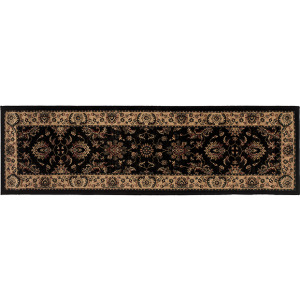 Ariana Black Oriental Rug 8' 8' Square