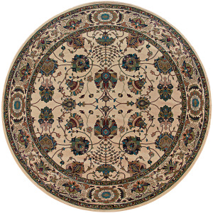 Ariana Ivory Floral Rug 8' 8' Square
