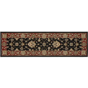 Ariana Black Floral Rug 8' 8' Square