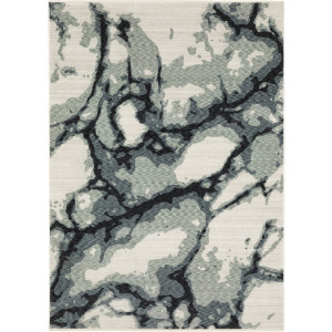 Echo Blue Abstract Rug