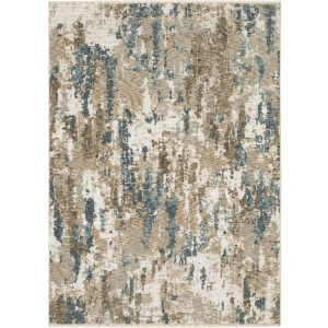 Echo Beige Abstract Rug