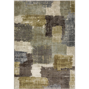 Gemma Green Abstract Rug