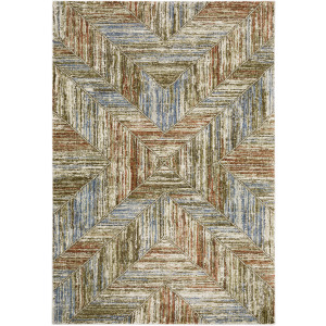 Gemma Blue Geometric Rug