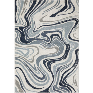 Gemma Blue Abstract Rug