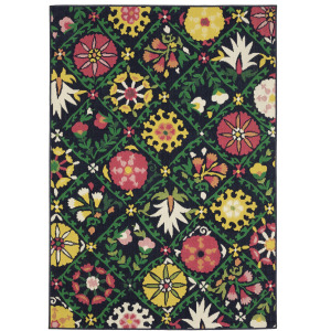 Havana Navy Lattice Rug