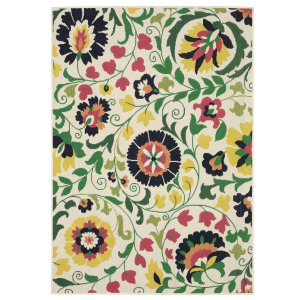 Havana Ivory Botanical Rug