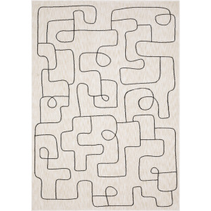 Hunter Beige Abstract Rug