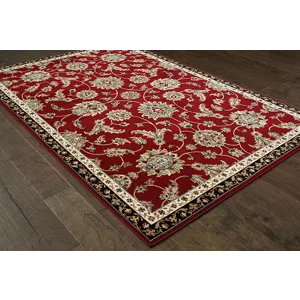 Kashan Rug 6\' 7\" X 9\' 6\"