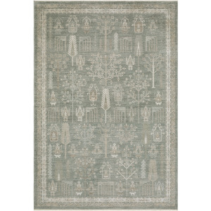 Keaton Green Floral Rug
