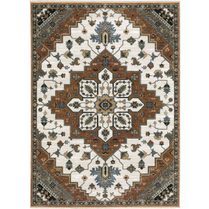 Keira Rust Medallion Rug