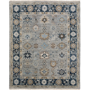 Majorca Grey Floral Rug