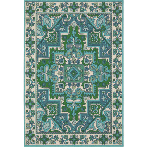 Meridian Blue Medallion Rug