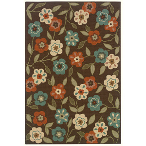 Montego Brown Floral Rug