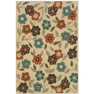 Montego Ivory Floral Rug