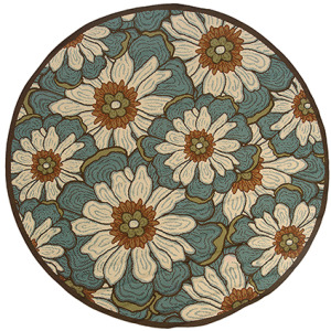 Montego Blue Floral Rug