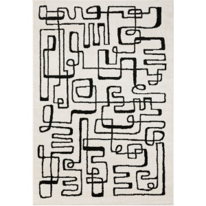 Quinn Beige Abstract Rug