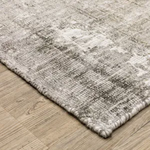 Solstice Grey Abstract Rug 9\' X 12\'