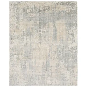Solstice Blue Abstract Rug 9\' X 12\'