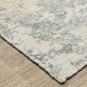 Solstice Blue Abstract Rug 9\' X 12\'