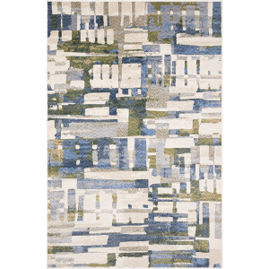 Tisdell Blue Abstract Rug