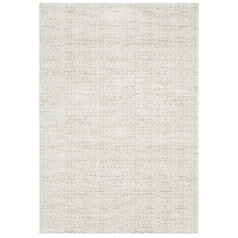 Atlas Ivory Geometric Rug