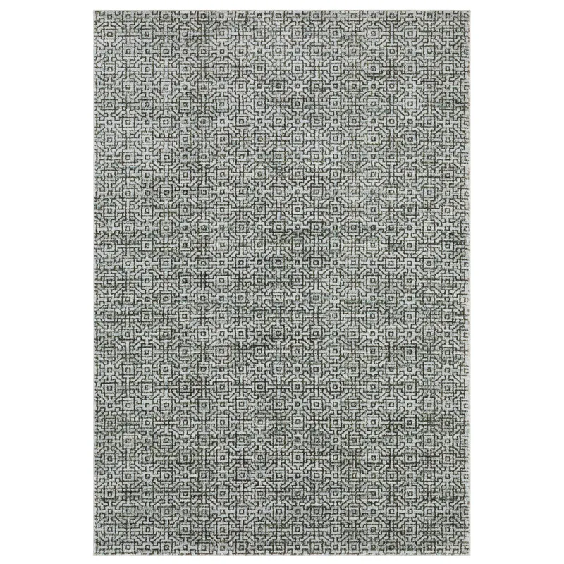 Atlas Blue Geometric Rug