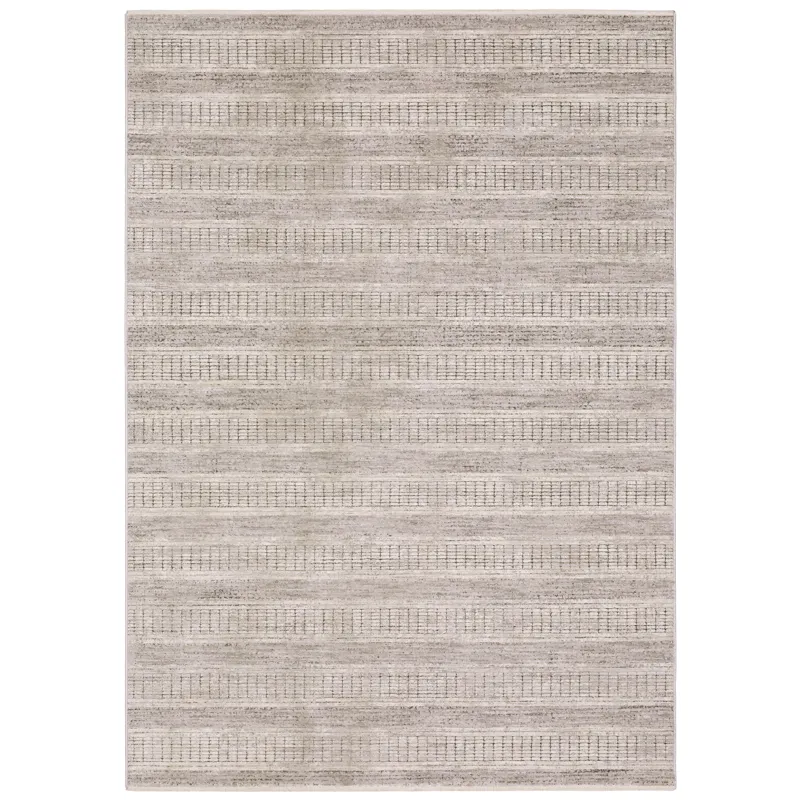 Branigan Beige Stripe Rug 9\'10\" X 12\'10\"