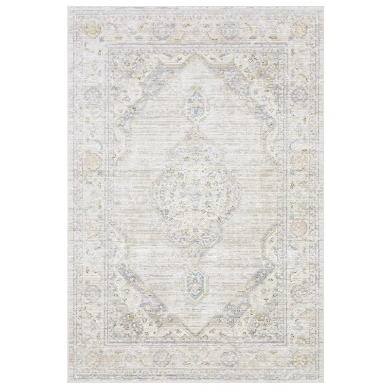 Cavett Beige Medallion Rug