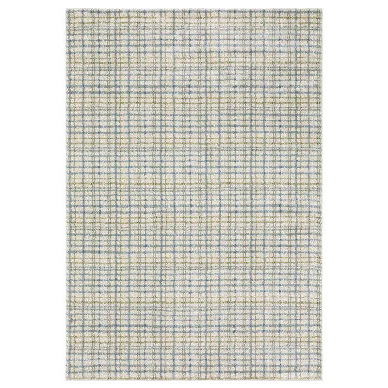 Gemma Blue Stripe Rug 6\' 7\" X 9\'
