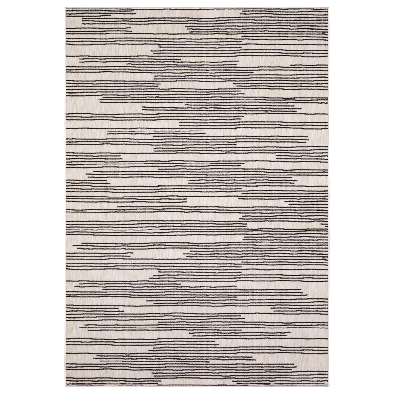 Hunter Black Stripe Rug 3\' 3\" X 5\'