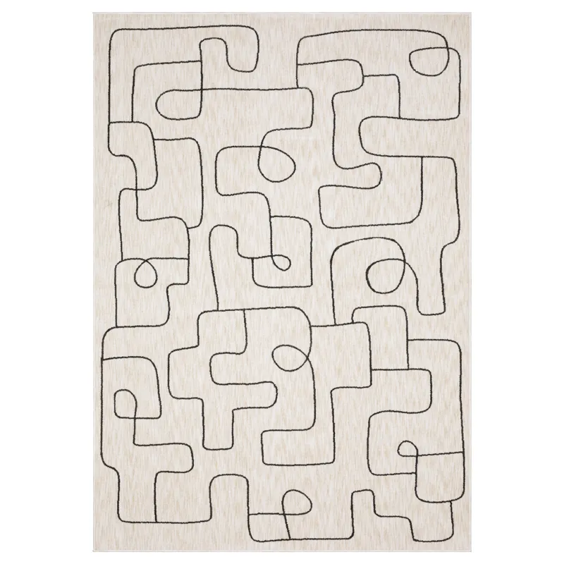 Hunter Beige Abstract Rug 7\'10\" X 10\'