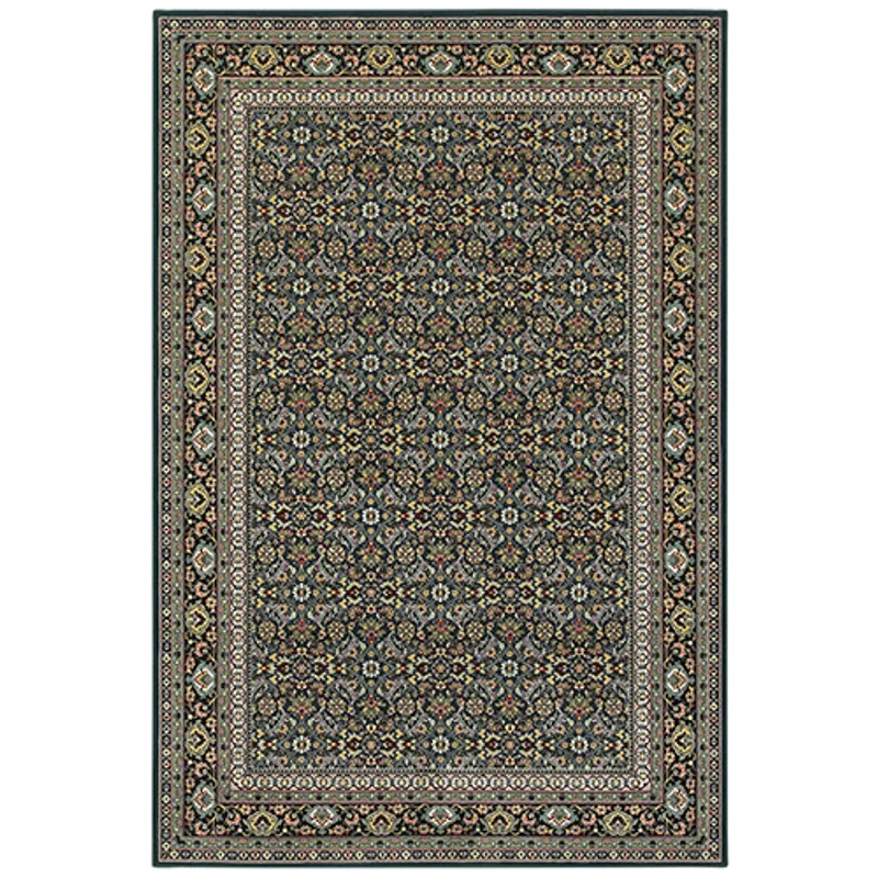 Kashan Rug 6\' 7\" X 9\' 6\"