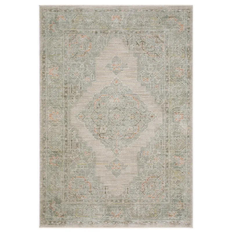 Keaton Beige Medallion Rug 7\'10\" X 10\'10\"