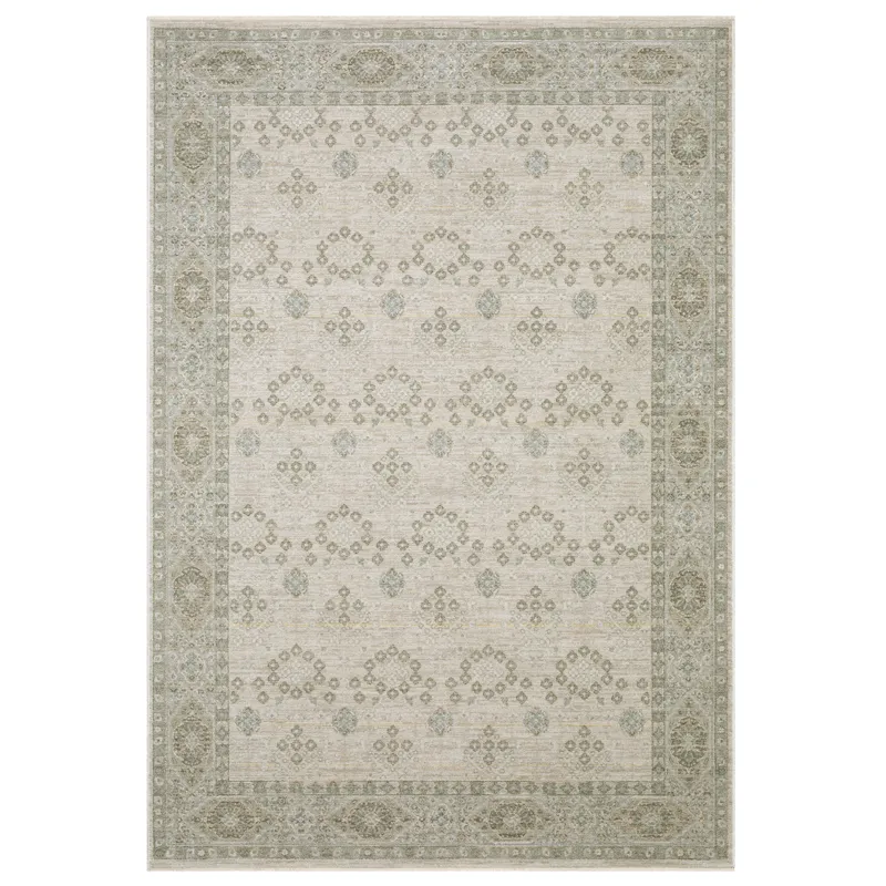 Keaton Beige Floral Rug 6\' 7\" X 9\' 6\"