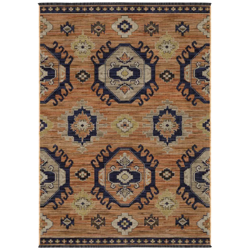 Legacy Rust Medallion Rug 2\' X 3\'