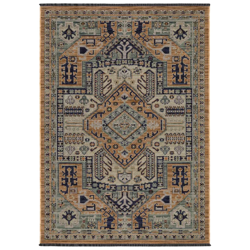 Legacy Rust Medallion Rug 6\' 7\" X 9\' 6\"