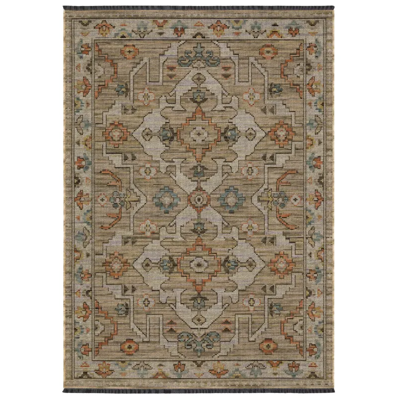 Legacy Rust Medallion Rug 2\' X 3\'