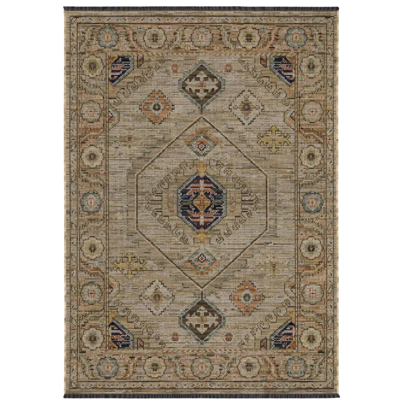 Legacy Beige Medallion Rug 2\' 6\" X 10\'