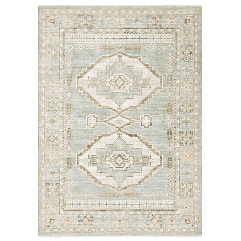 Lola Blue Medallion Rug 2\' 7\" X 7\' 7\"