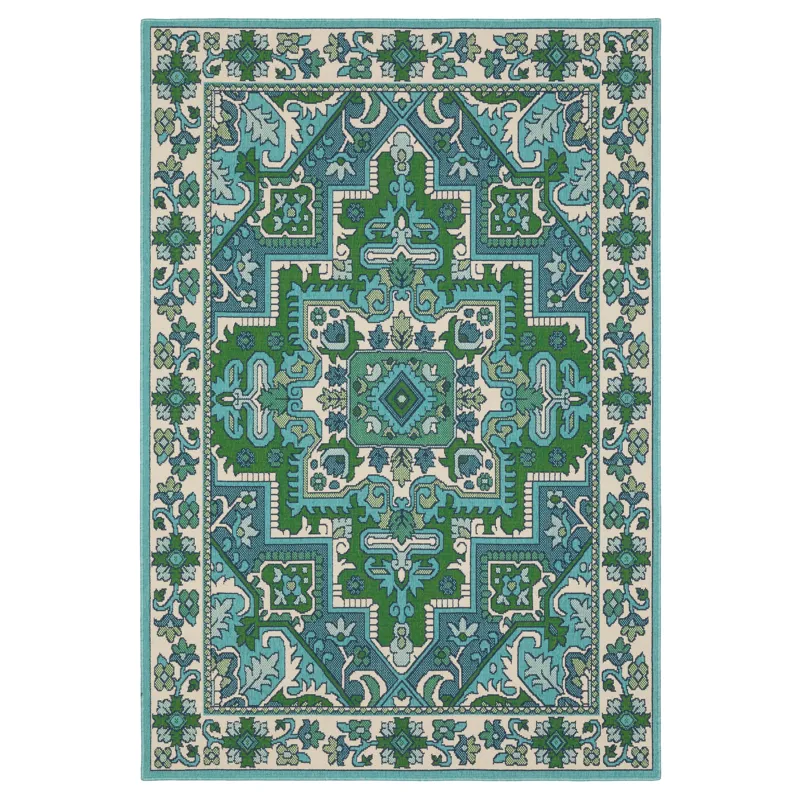 Meridian Blue Medallion Rug