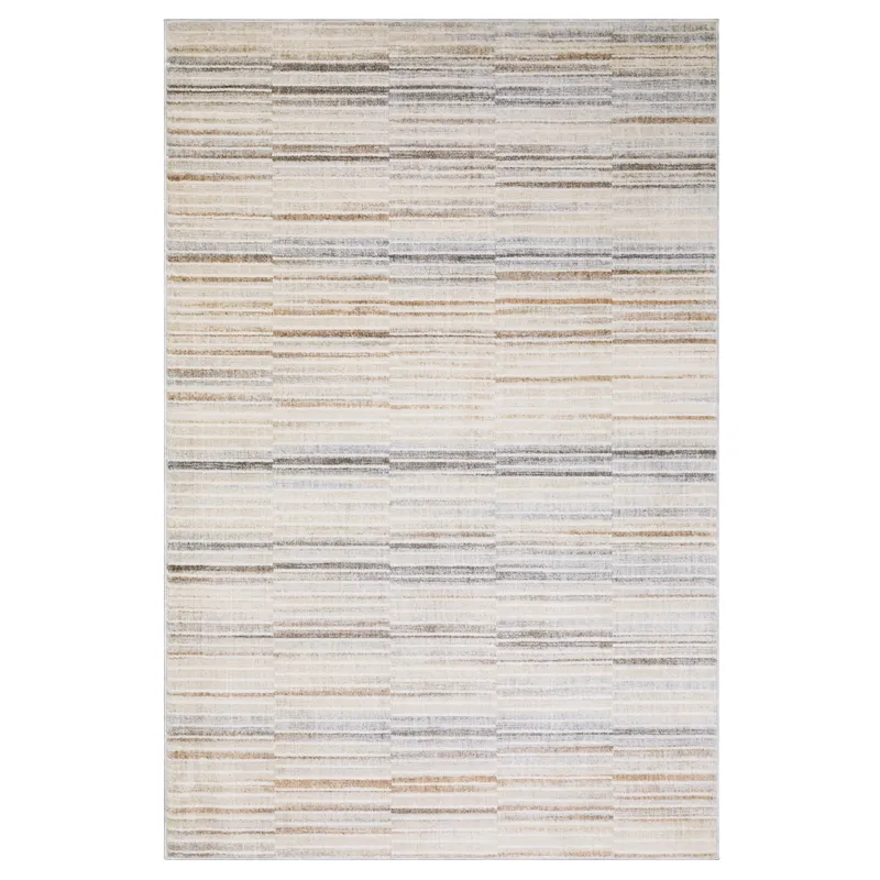 Oliver Blue Stripe Rug 2\' 3\" X 7\' 6\"