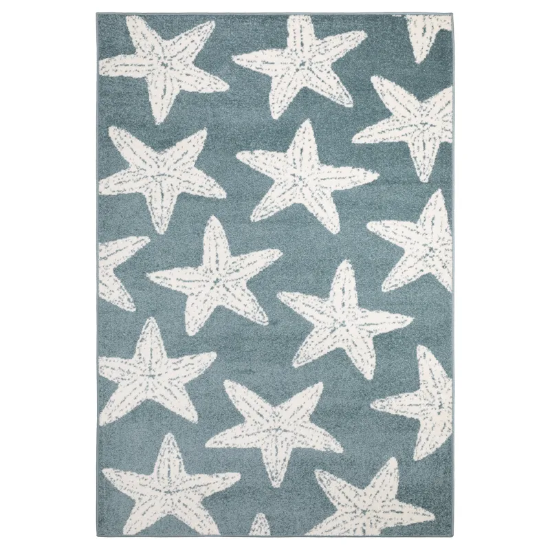 Quinn Blue Novelty Rug 5\' 3\" X 7\'