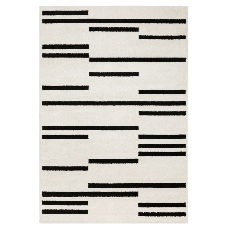 Quinn Beige Stripe Rug 2\' X 7\'
