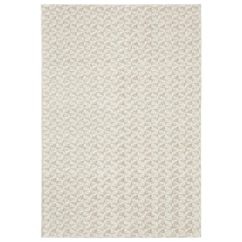 Wonder Beige Geometric Rug