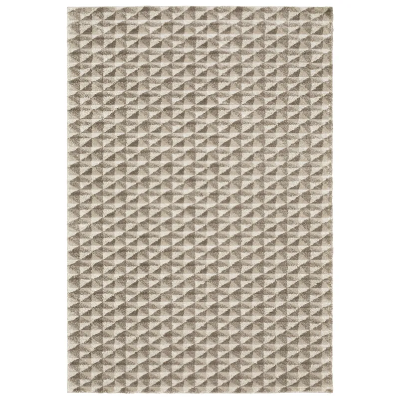 Wonder Brown Geometric Rug