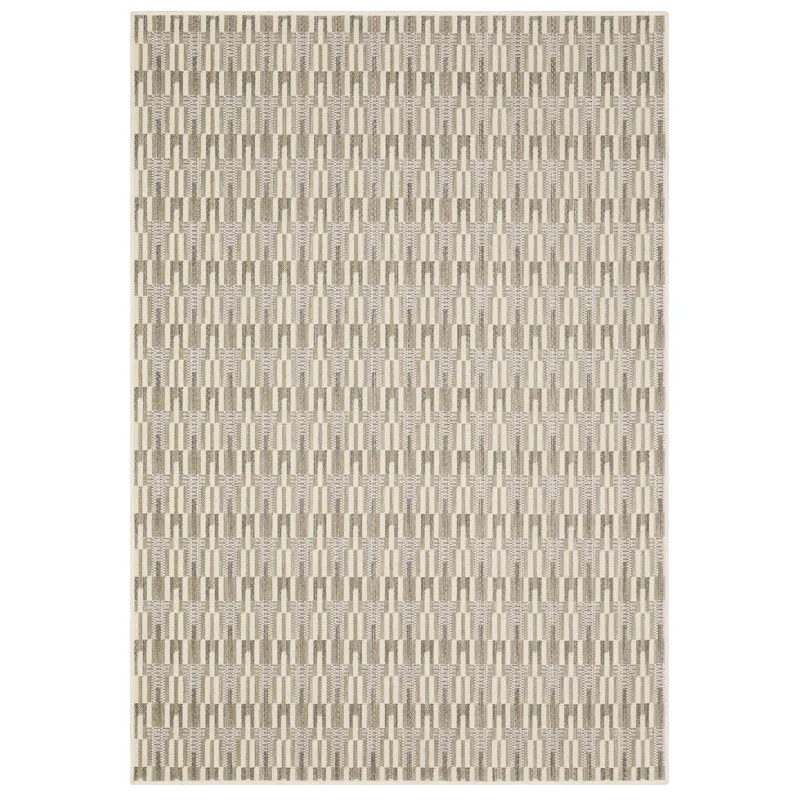 Zarina Beige Geometric Rug 3\' 3\" X 5\'
